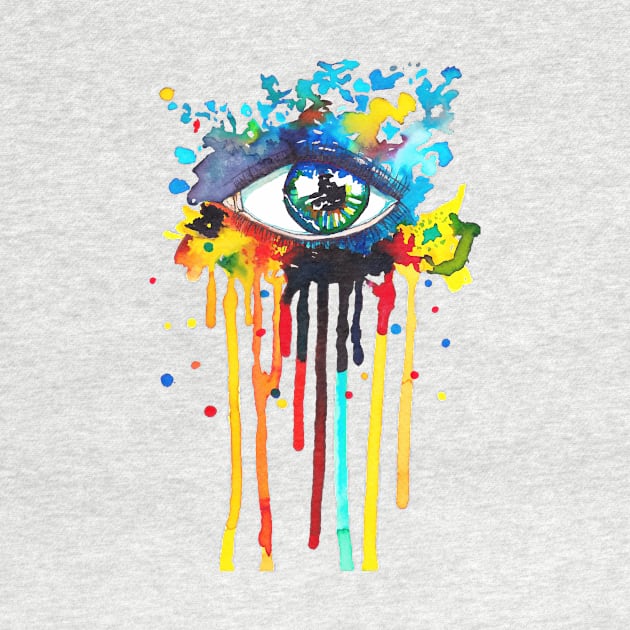 Splash Rainbow Eye by ETNAIB